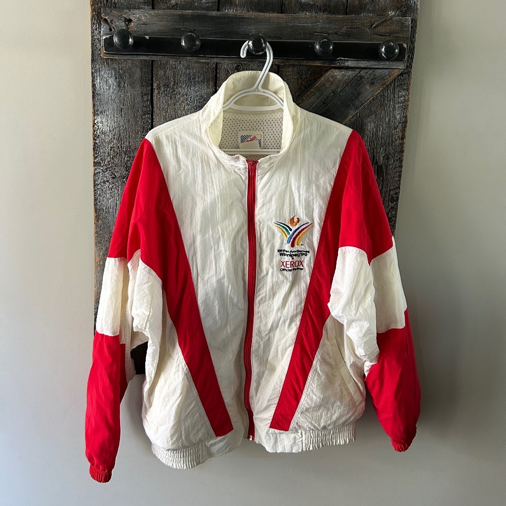 Men's Vintage Xerox Official Partner Xlll Pan Am Game Winnipeg 1999 Light Jacket
